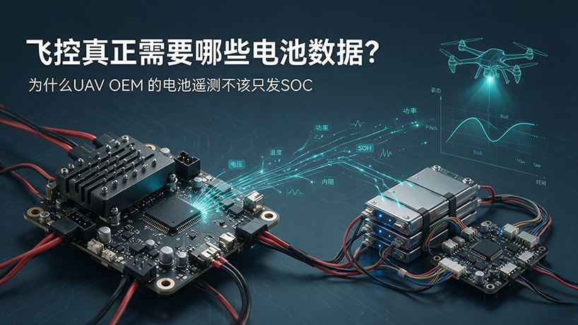 飞控真正需要哪些电池数据？为什么UAV OEM的电池遥测不该只发SOC